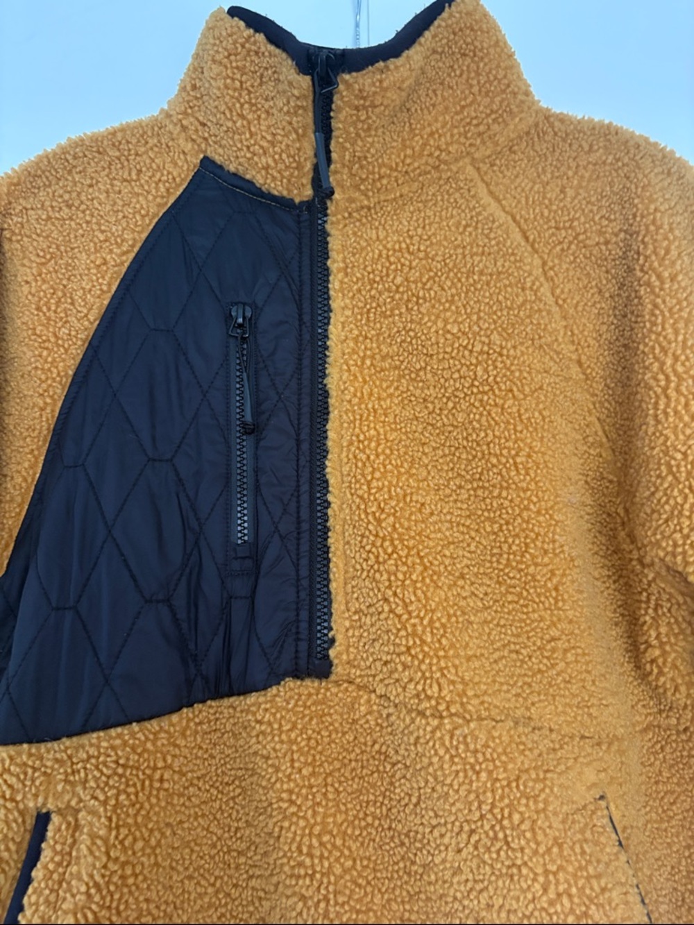 JoyLab Half Zip Sherpa Pullover Sweatshirt Top ladies size S - Picture 5 of 8